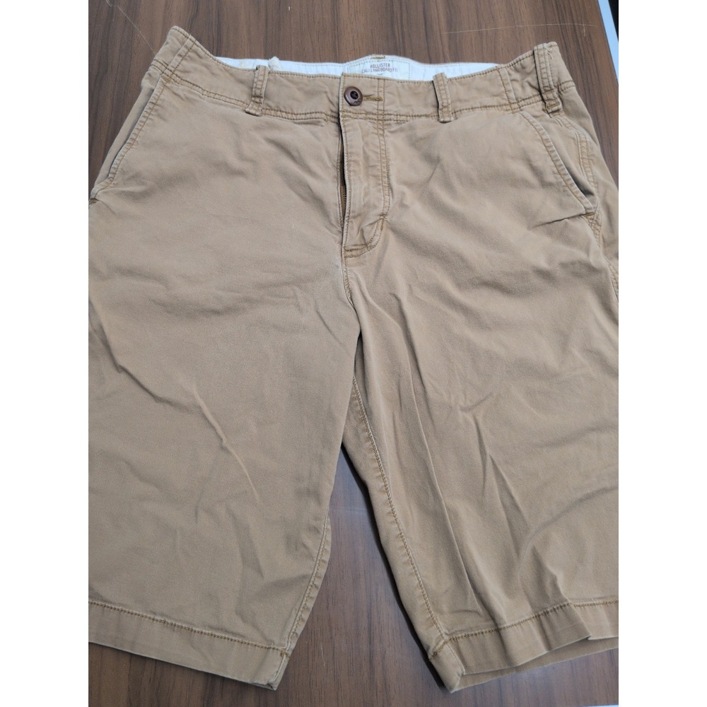 Hollister Shorts Mens 32 Beige Cali Longboard Cargo Epic Flex 11" Inseam Casual